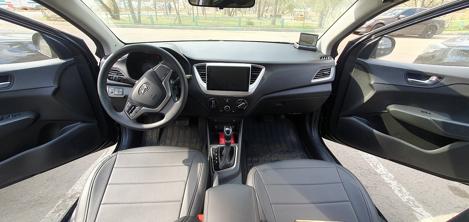 Установка видеонаблюдения для Hyundai Solaris