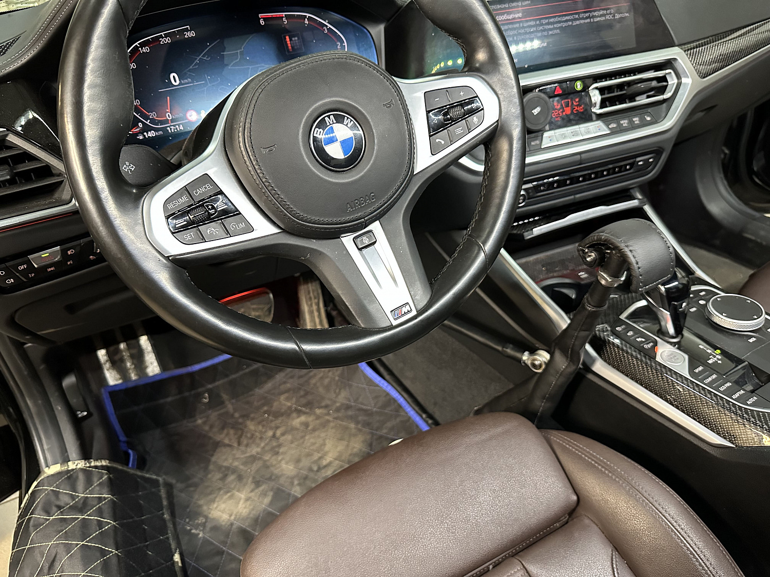 Установка ручного управления для шейников, "газ-тормоз" с фиксацией в BMW 3-й серии